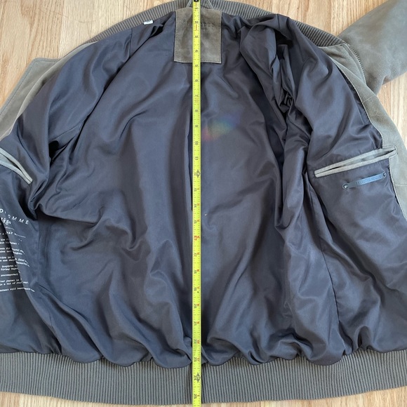 men’s SELECTED HOMME suede moss green bomber size medium - Picture 4 of 12